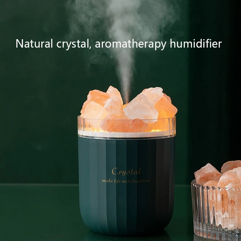 Crystal Aromatherapy Air Humidifier With Atmosphere Lamp