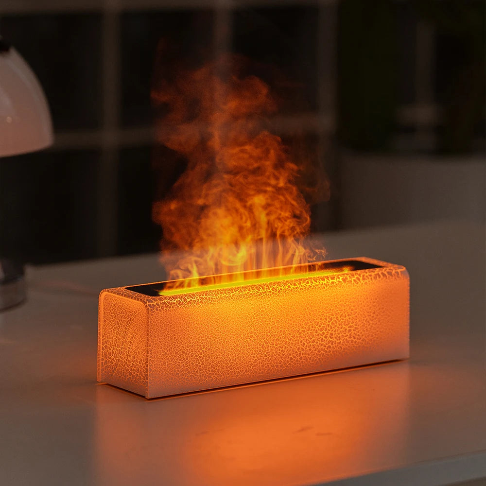 KINSCOTER Essential Oil Aroma Diffuser Flame Air Humidifier
