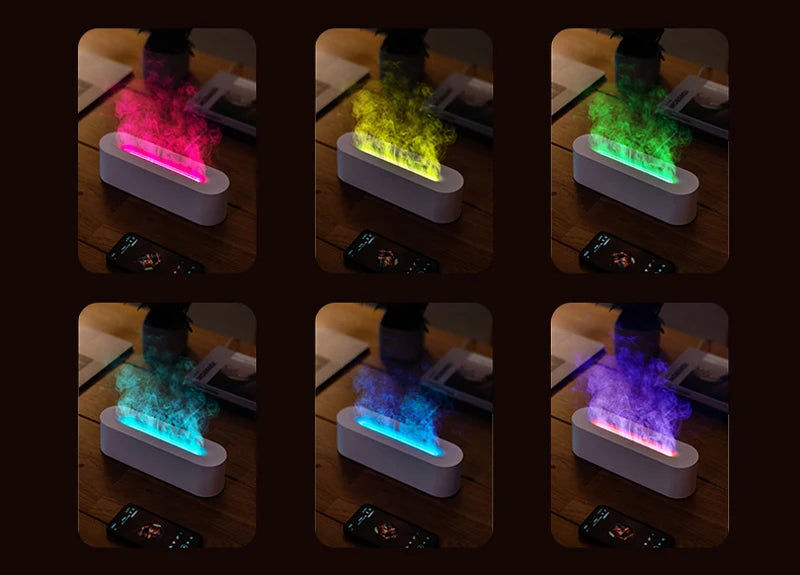 KINSCOTER Essential Oil Aroma Diffuser Flame Air Humidifier