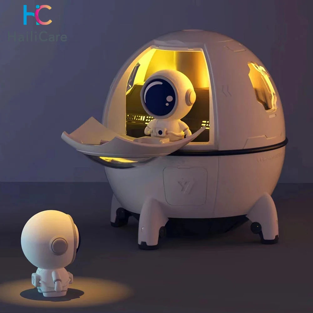 Desktop Space Capsule Air Humidifier Ultrasonic Cool Mist Aromatherapy
