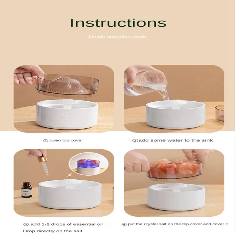 Salt Lamp Humidifier 2 In 1