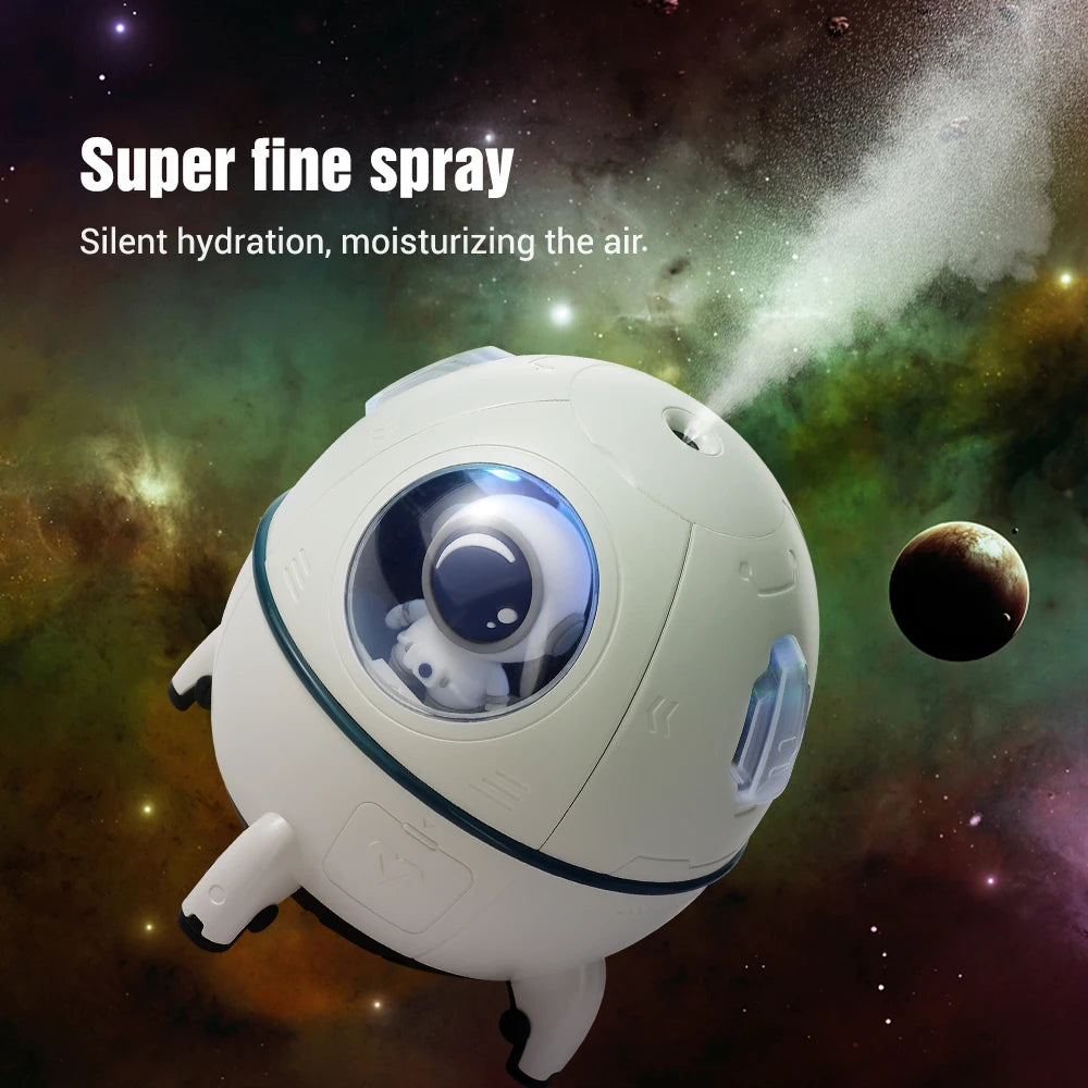 Desktop Space Capsule Air Humidifier Ultrasonic Cool Mist Aromatherapy