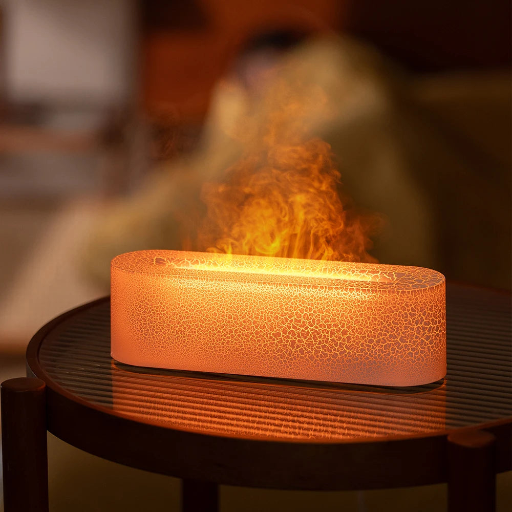 KINSCOTER Essential Oil Aroma Diffuser Flame Air Humidifier