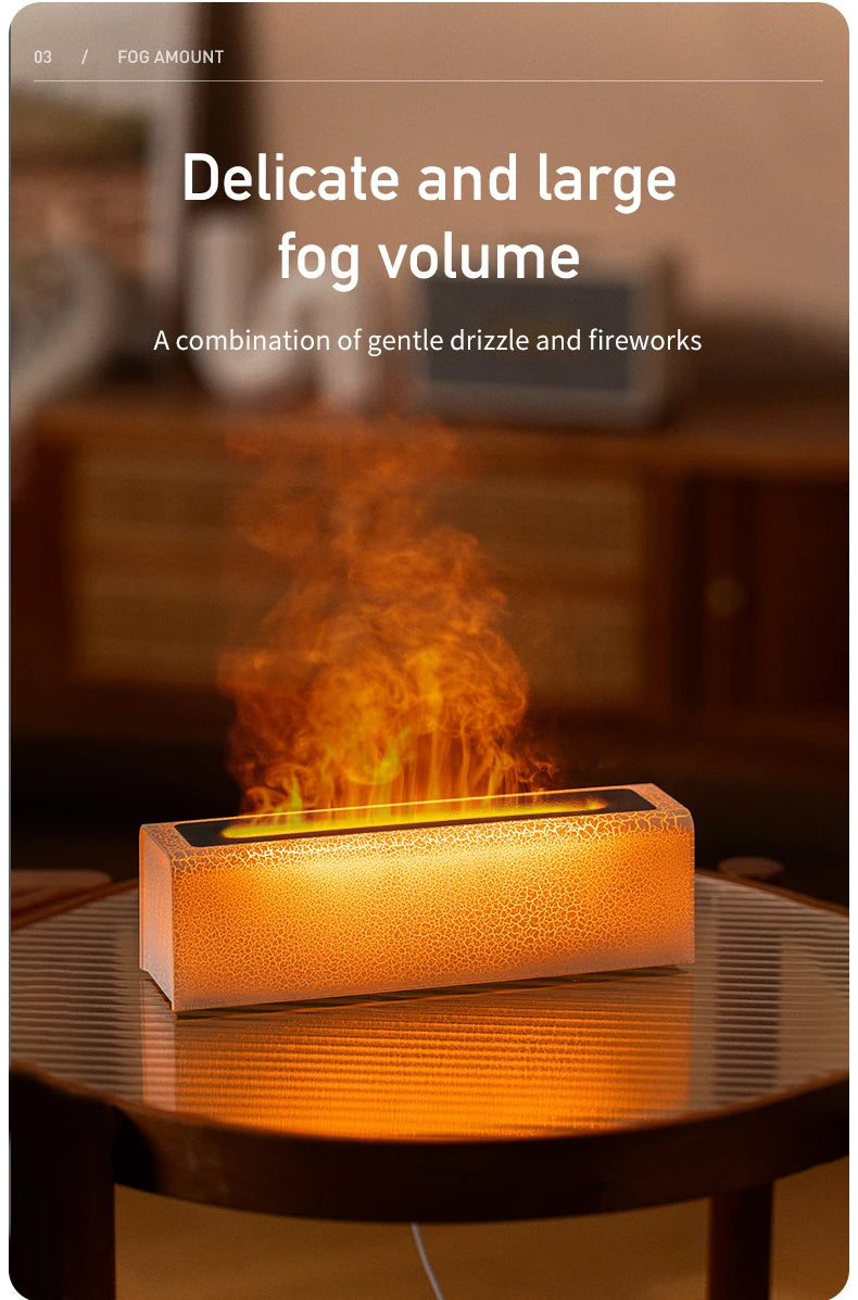 Vissko 7 Colorful Flame Diffuser 150ml USB Air Humidifier