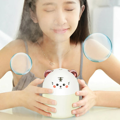 Desktop Humidifier With Colorful Ambient Light 250ml Capacity Aroma Diffuser