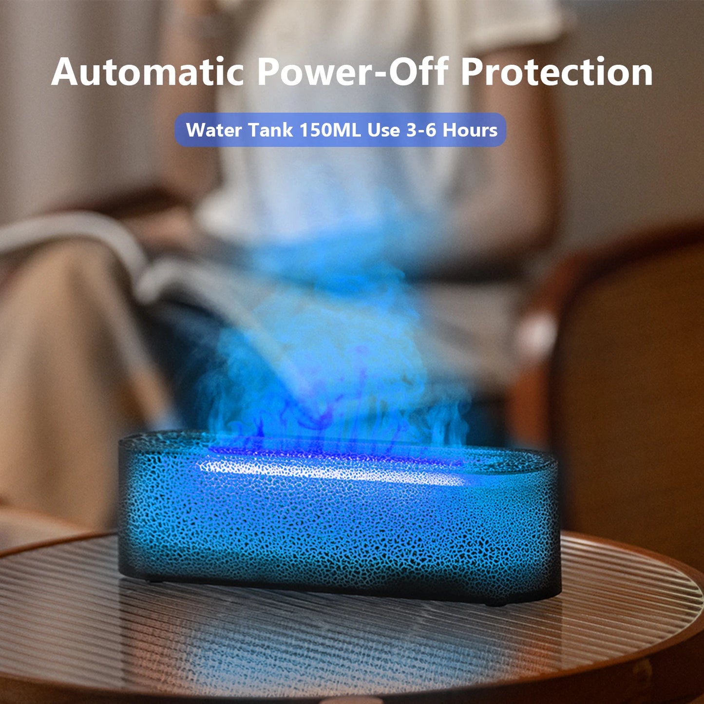 Vissko 7 Colorful Flame Diffuser 150ml USB Air Humidifier