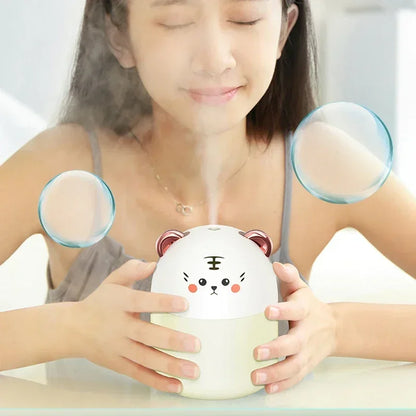 Desktop Humidifier With Colorful Ambient Light 250ml Capacity Aroma Diffuser
