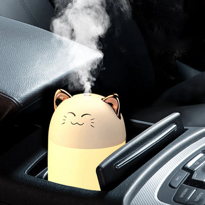 Desktop Humidifier With Colorful Ambient Light 250ml Capacity Aroma Diffuser